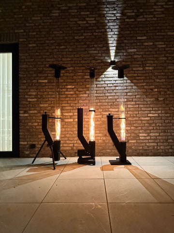 Chauffage extérieur abordable sans gaz avec un poêle à pellets Flamesa